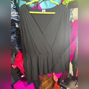NWOT Asos curve black blouse size 18